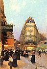 Luigi Loir Canvas Paintings - Les Grands Boulevards